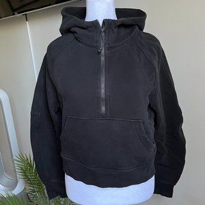 Scuba Oversized Half-Zip Hoodie XS/S - Black